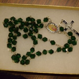 Crystal Dark Green Rosary
