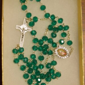 Crystal Green Rosary